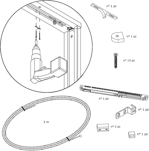 Kit di Chiusura Automatica per Porta Scorrevole - Image 2