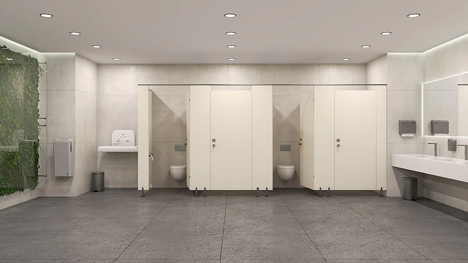 Pareti Modulari Kubi in HPL Beige - Image 3