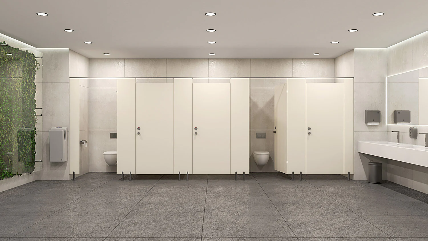 Pareti Modulari Kubi in HPL Beige - Image 4