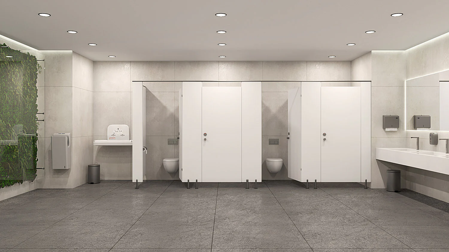 Pareti Modulari Kubi in HPL Bianco - Image 3