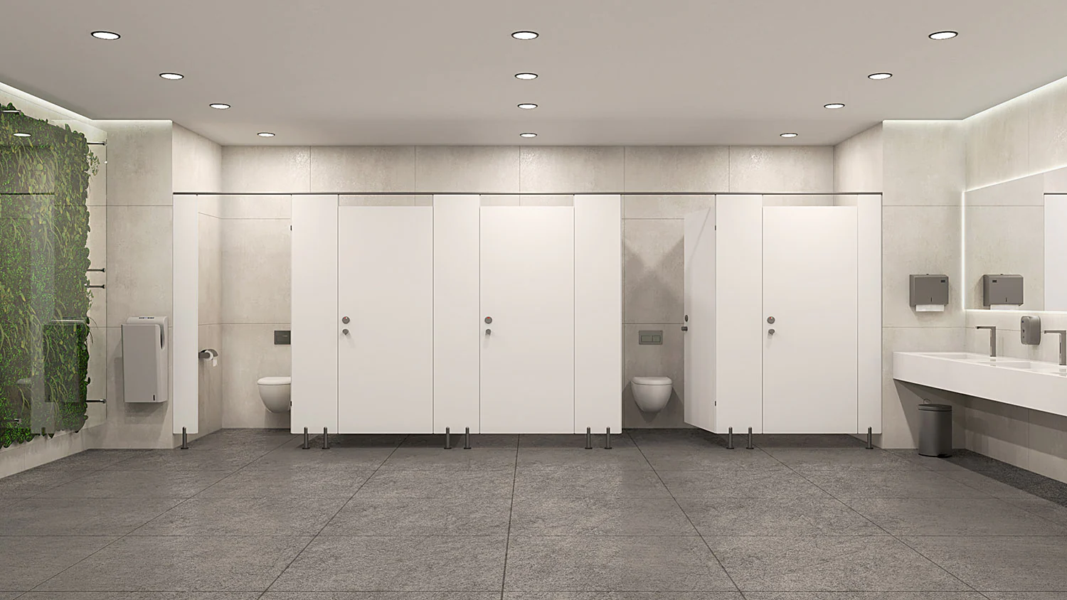 Pareti Modulari Kubi in HPL Bianco - Image 4