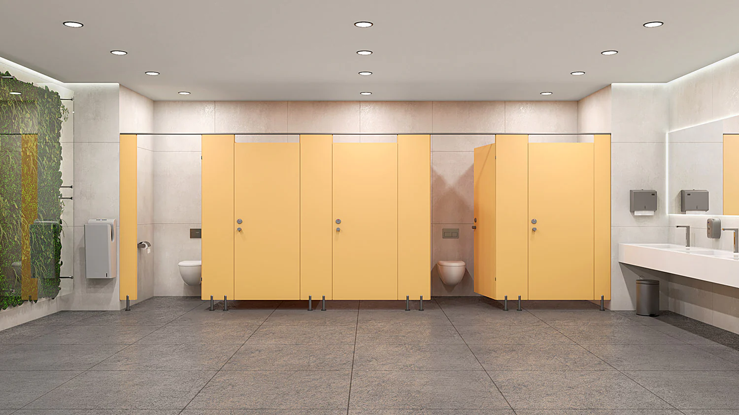 Pareti Modulari Kubi in HPL Giallo - Image 4