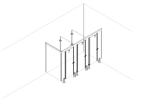Pareti Modulari Kubi in HPL Beige - Image 5