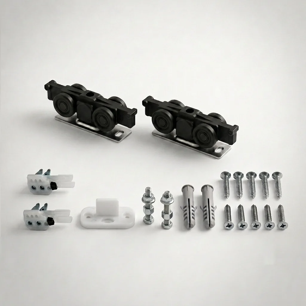 Kit Carrelli per Porte Scorrevoli in Legno - Image 4